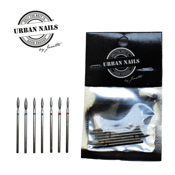 Set d'embouts manucure silver (7 embouts)