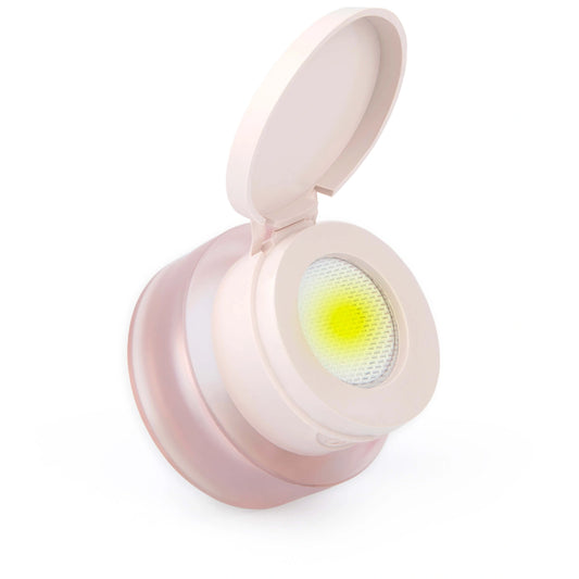 Pot ouvert du gel paint Paintart Ombre Mousse Lemon Pop avec sa teinte jaune néon et son tamis visibles