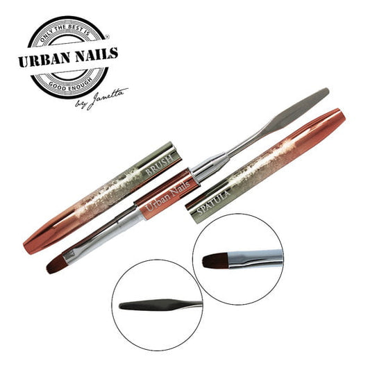 Pinceau Urban Nails - Rosegold Double brush
