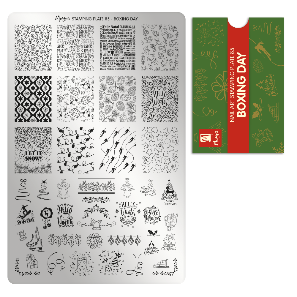Moyra Stamping Plate 085 - Boxing Day