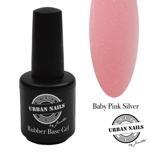 Rubber Base Gel (RIAB) - Baby Pink Silver (15ml)