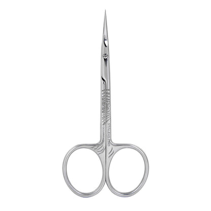 Ciseaux à cuticules Staleks Exclusive SX 22/1 Zebra pour coupe précise des cuticules.