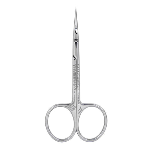 Ciseaux à cuticules Staleks Exclusive SX 22/1 Zebra pour coupe précise des cuticules.