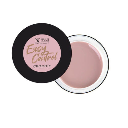 Pot de gel de construction Easy Control Chocoly de Nails Company, teinte chocolat
