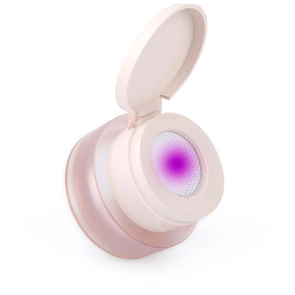 Pot ouvert du gel paint Paintart Ombre Mousse Violet Hype de Nails Company avec la couleur et le tamis visibles