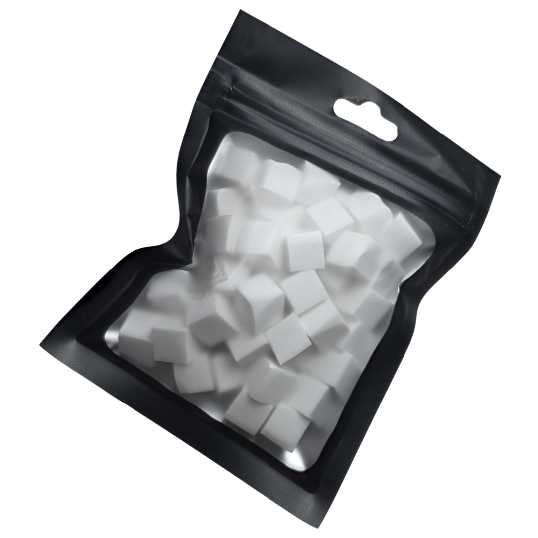 Paquet de mini éponges ombré pour baby boomer et dégradé, lot de 50 éponges conditionnées en boîtier pour nail art