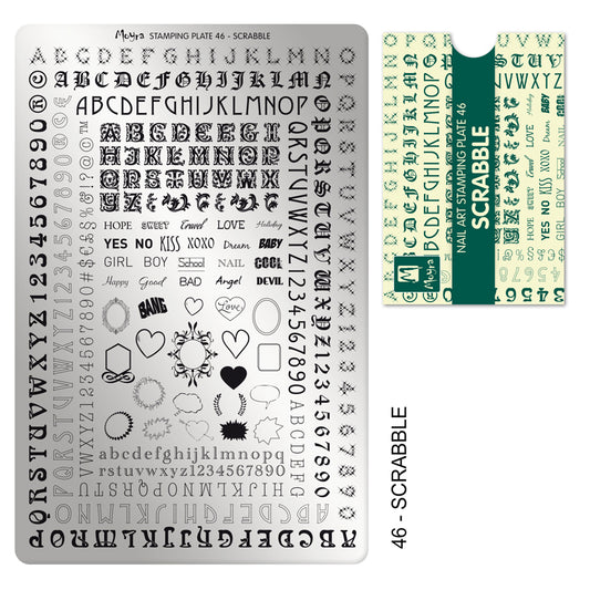 Moyra Stamping Plate 046 - Scrabble