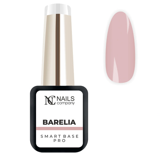 Smart Base Pro Barelia Nails Company 6 ml beige froid grisé présentée avec tip nude couvrant.