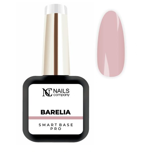 Smart Base Pro Barelia Nails Company 11 ml beige froid grisé présentée avec tip naturel.