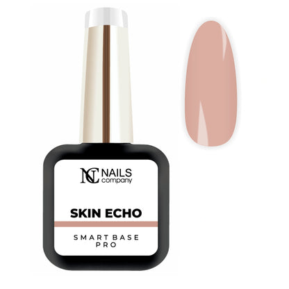 Smart Base Pro Skin Echo Nails Company 11 ml nude beige rosé présentée avec tip couvrant.