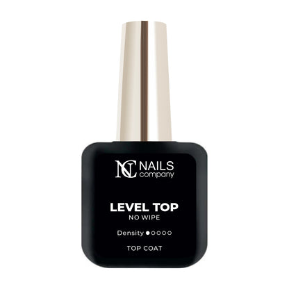 Flacon de 11 ml du top coat Level Top de Nails Company, produit de finition pour manucure