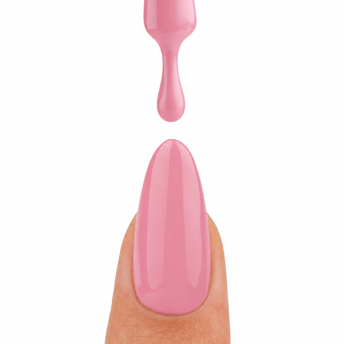 Ongle avec une goutte de vernis semi-permanent Blueberry Foam de Nails Company, collection Pick Your Autumn Drink