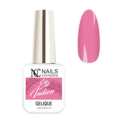 Flacon de vernis semi-permanent Été Indien de Nails Company, collection Je T'aime Paris, accompagné de tips