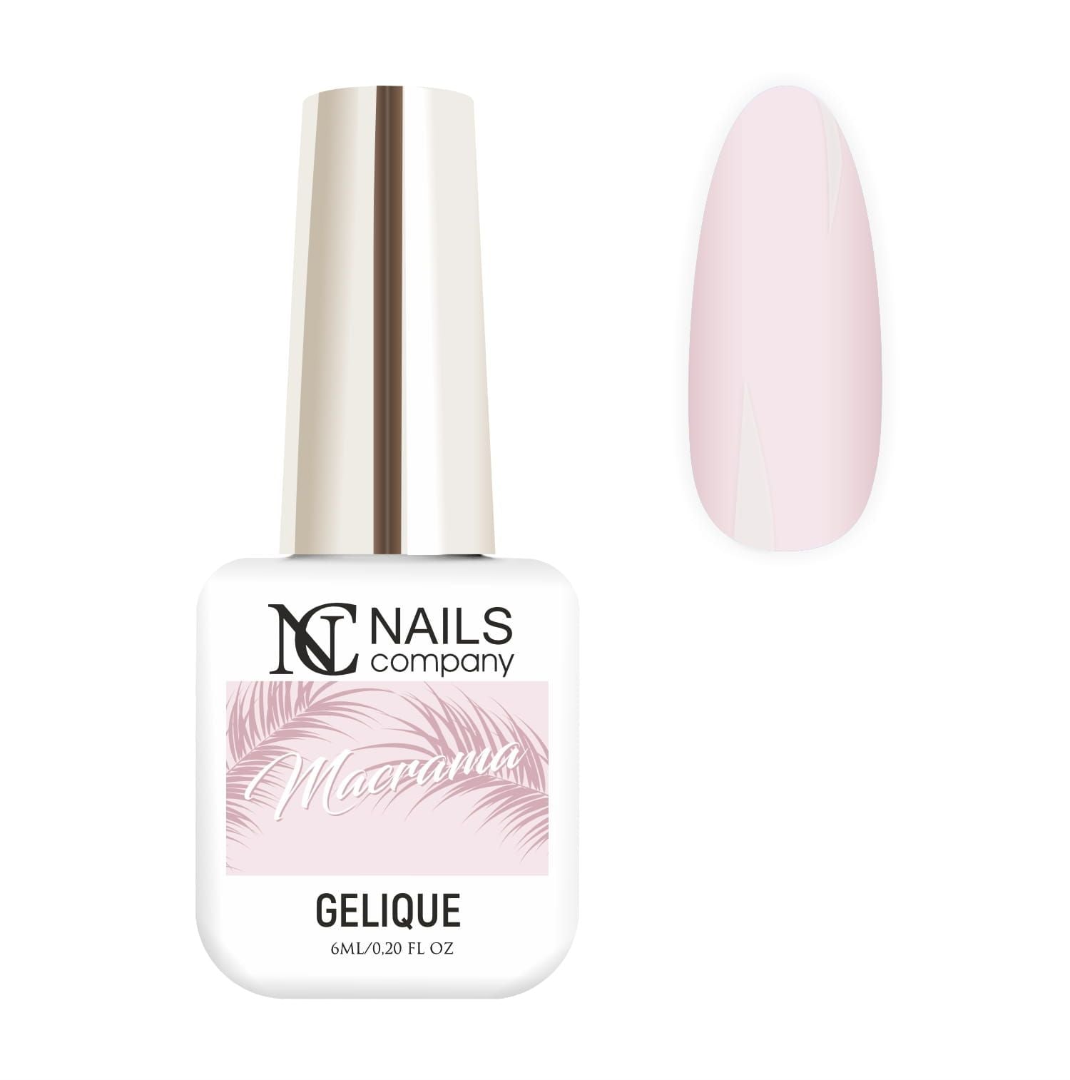Flacon de vernis semi-permanent Macrama de Nails Company, collection Boho Vibes, accompagné de tips