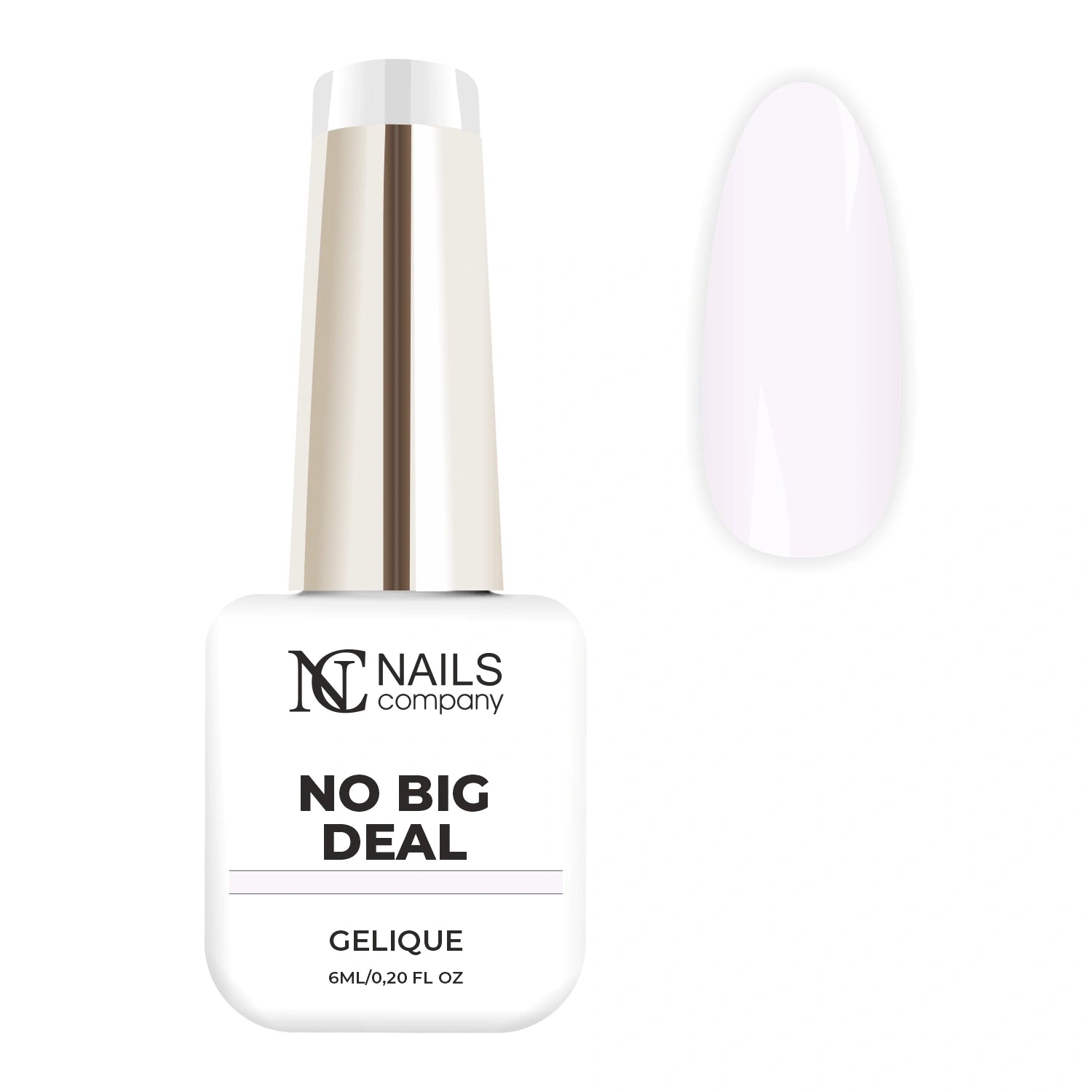 Flacon de vernis semi-permanent No Big Deal de Nails Company, collection Maby Baby, accompagné de tips