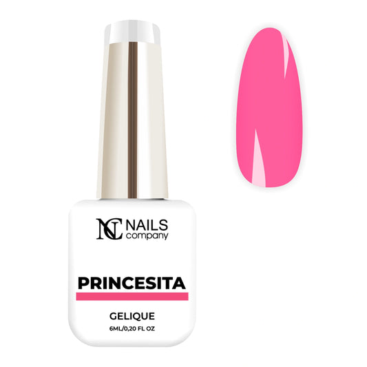 Vernis semi permanent Princesita Nails Company rose clair présenté avec tip de la collection Vamos LatinoAmor.